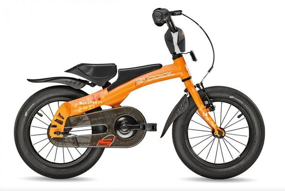 Беговел/велосипед S"COOL Rennrad 14" 1sp Orange - 15501 ROVER-8954VFM фото