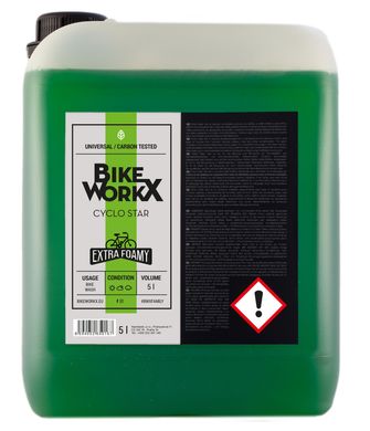 Очисник BikeWorkX Cyclo Star каністра 5л GREENER/5 фото