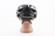 Велоcипедний шолом L (54-62 см), знімний козирок, чорно-білий, PRC VB-408010 фото 2