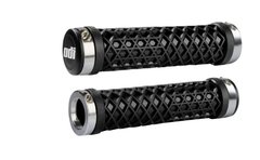 Грипсы ODI Vans® Lock-On Grips, Black w/ Silver Clamps, черные с серебристыми замками D30VNB-S	 фото