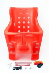 Сидіння для перевезення дітей пластмасове заднє, міцн. на багажник, червоне VB-409130 фото
