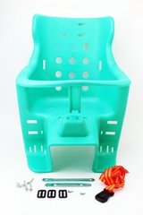 Сидіння для перевезення дітей пластмасове заднє, міцн. на багажник, зелене VB-409131 фото