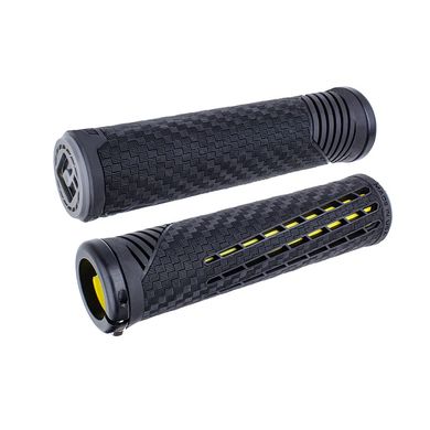 Грипсы ODI CF Grip v2.1 Lock-On Black / Yellow F35CFBY-B	 фото