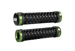 Гріпси ODI Van® Lock-On Grips, Black w / Green Clamps (чорні з зеленими замками) D30VNB-GN фото