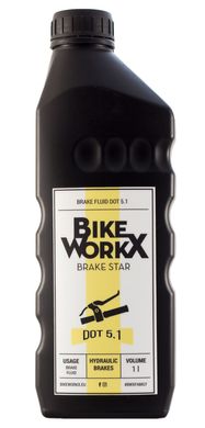 Тормозная жидкость BikeWorkX Brake Star DOT 5.1 1л BRAKEDOT5/1 фото
