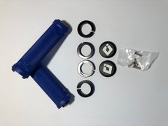 Грипсы ODI Ruffian MTB Lock-On Bonus Pack Bright Blue w/Black Clamps, синие с черными замками D30RFBU-B фото