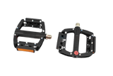 Педалі MTB широкі 9/16" (101x98x16mm) зі знімними шипами, 2 пром-підшипники (6*13*5), алюмінієві, чорні NWL-506B VB-411112 фото