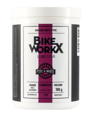 Густе мастило BikeWorkX Lube Star White банка 1 кг LUBEW/1 фото