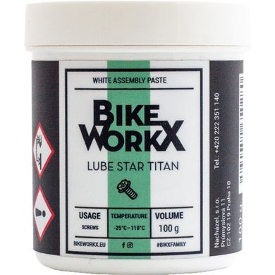 Мастило для різьбових з'єднань BikeWorkx Lube Star Titan банка 100 г TITAN/100 фото