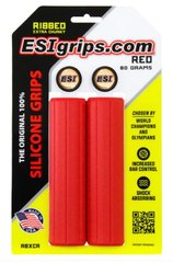 Грипсы ESI Ribbed Extra Chunky Red Silicone Bicycle Grips RBXCR фото