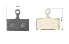 Колодки гальмівні Disk-brake (Shimano SLX M666, BR-M985, XTR 2011, XT BR-M785), чорні VB-411905 фото