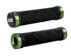 Грипсы ODI Cross Trainer MTB Lock-On Bonus Pack Black w/Green Clamps, черные с зелеными замками D30CTB-GN фото