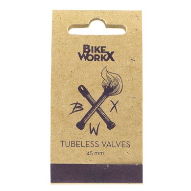 Нипелі на безкамерку BikeWorkX Tubeless Valves TLVALVESET/45 фото