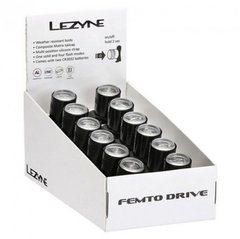 Набір переднього світла Lezyne FEMTO DRIVE BOX SET FRONT 12 штук Чорний 15 люменів Y10 84727ROSN фото