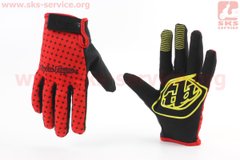 Перчатки L с силиконовыми вставками, красно-чёрные, НЕ оригинал VB-408131 фото