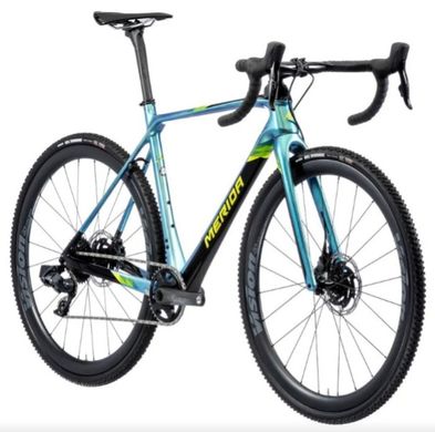 Велосипед MERIDA MISSION CX FORCE EDI L GLY SPARK BLUE/BK(LIME) ROVER-6110831106 фото