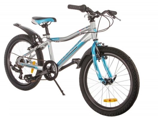 Дитячий велосипед LEROCK RX20 20" SILVER/BLUE ROVER-RA-43-103-1 фото