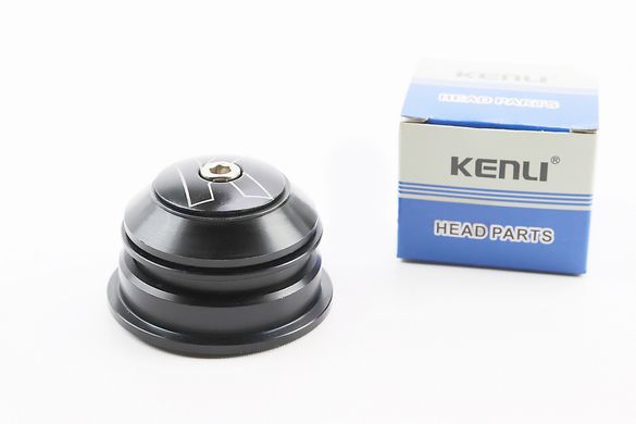 Рулевые чашки KENLI KL-B331 1-1/8"x1,5" безрезьбовой вилки, полуинтегрированные, черный VB-406843 фото