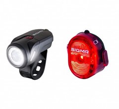 Комплект ліхтарів Sigma Sport Aura 35 USB K-SET 21387ROSN фото