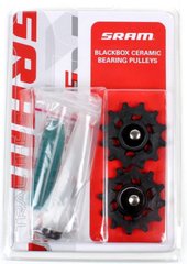 Ролики перемикача SRAM BlackBox Ceramic Bearing Pulleys AeroGlide Road 2 шт + шприц 30832ROSN-POD фото