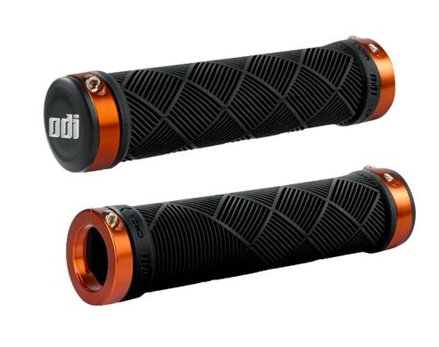 Грипсы ODI Cross Trainer MTB Lock-On Bonus Pack Black w/Orange Clamps, черные с оранжевыми замками D30CTB-O фото