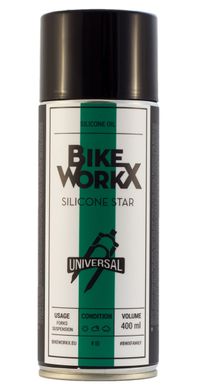 Силіконове мастило-спрей BikeWorx Silicone Star 400 мл SILICONE/400 фото