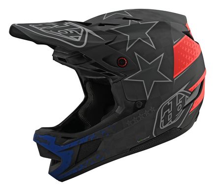 Вело шлем фуллфейс TLD D4 Carbon Freedom 2.0 Black/Red обхват головы 61-62 см XL 139777005 фото