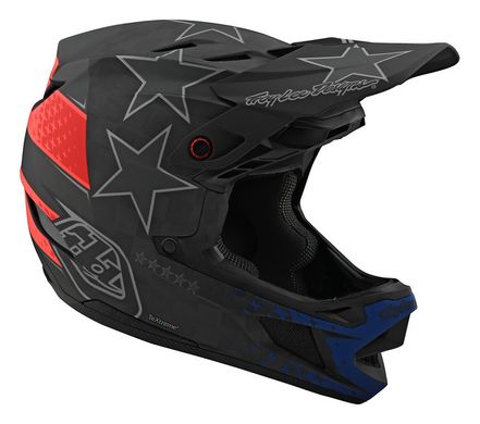 Вело шолом фулфейс TLD D4 Carbon Freedom 2.0 Black/Red обхват головы 61-62 см XL 139777005 фото