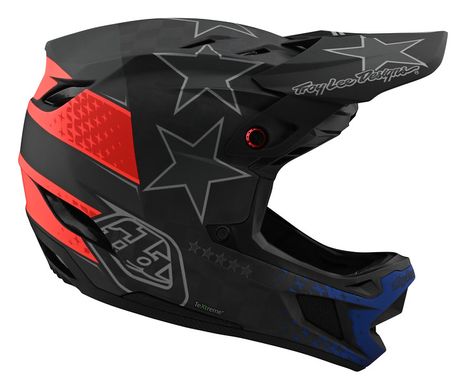 Вело шлем фуллфейс TLD D4 Carbon Freedom 2.0 Black/Red обхват головы 61-62 см XL 139777005 фото