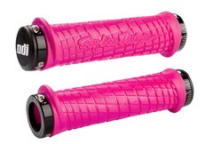 Грипсы ODI Troy Lee Designs Signature MTB Lock-On Bonus Pack Pink w/ Black Clamps (розовые с черными замками) D30TLP-B фото