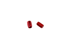 Ковпачок ніпеля "ШЕСТИГРАННИК", алюмінієвий, червоний 2шт VB-409409 фото