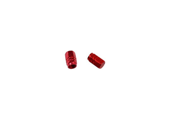 Колпачок ниппеля "ШЕСТИГРАННИК", алюминиевый, красный 2шт VB-409409 фото