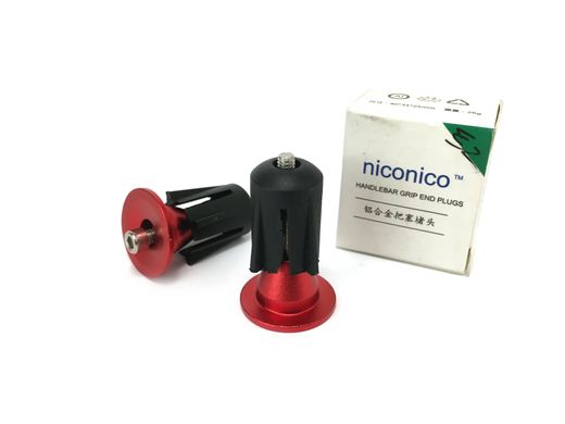 Заглушки керма Niconico алюмінієві, червоні VB-409809 фото
