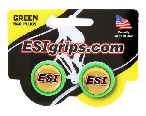 Заглушки керма ESI Bar Plug Green, зелені BP1GN фото
